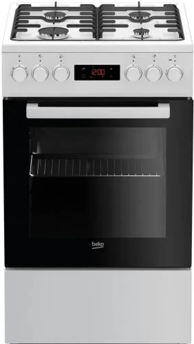 Kuchnia gazowo-elektryczna Beko FSE52321DWD | 4 palniki, piekarnik 55 l, klasa A | termoobieg, grill, SteamShine, 50 cm | NETSKLEP.COM