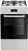 Kuchnia gazowo-elektryczna Beko FSE52321DWD | 4 palniki, piekarnik 55 l, klasa A | termoobieg, grill, SteamShine, 50 cm | NETSKLEP.COM
