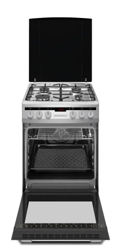 Kuchnia gazowo-elektryczna Amica 58GE3.43HZpTaDNAQ(Xx) | 50 cm, piekarnik 65 l, klasa A | termoobieg, rożen, grill | NETSKLEP.COM