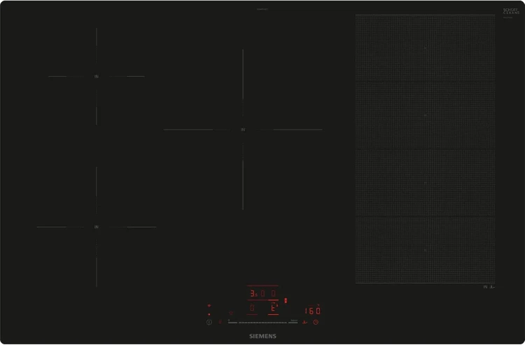 Płyta indukcyjna Siemens EX801HVC1E iQ700 80 cm | 5 pól, flexInduction, 7,4 kW | fryingSensor Pro, Home Connect | NETSKLEP.COM